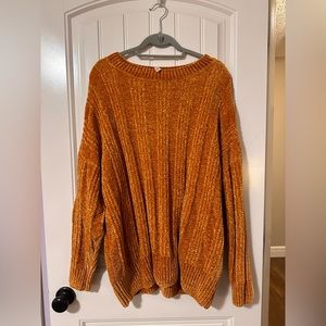 burnt orange knit sweater